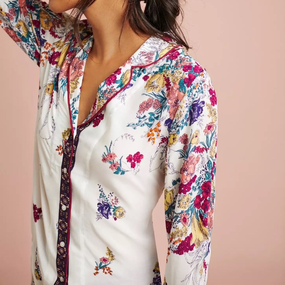 Anthropologie x Floreat Sweet Dreams Pajama Set, Size Medium - Picture 11 of 16